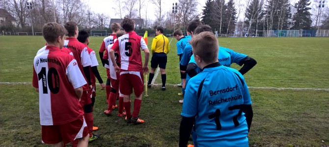 C-Junioren spielen unglücklich 1:1…